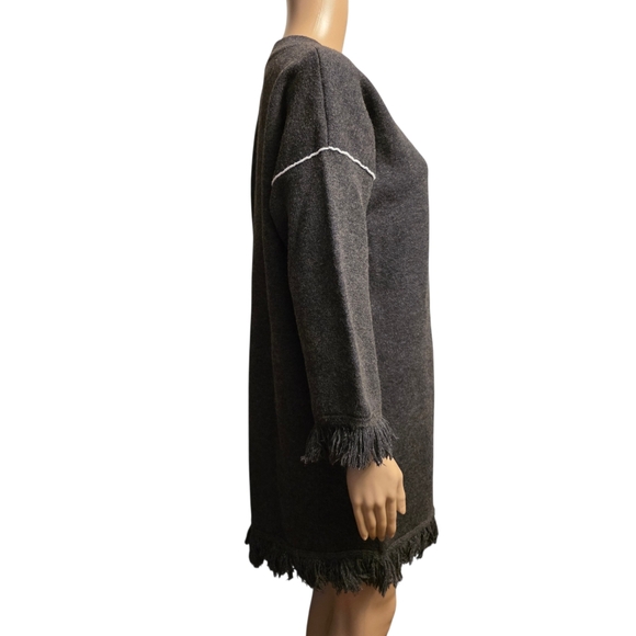 Joh Susie Gray Oversized Tunic Sweater/ Dress Size S - Picture 8 of 12